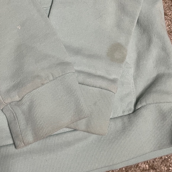 Cat & Jack Girl's Pullover Hoodie Blue “Optimist” In Rainbow Glitter Colors 7/8M - Picture 7 of 12